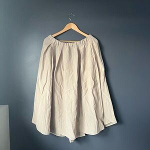 H&M Premium Light Beige Skirt with Pockets (L)